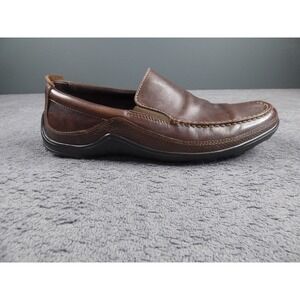 Cole Haan Brown Leather Moc Toe Slip On Loafers Mens 10.5 M C04059